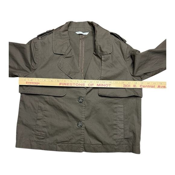 Grifflin Paris women’s size M cropped jacket, brown - Picture 11 of 12